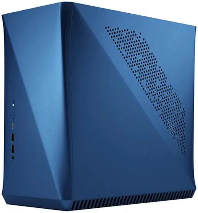 Alt view image 5 of 20 - Fractal Design Era ITX Cobalt Anodized Aluminum/Steel Mini-ITX Compact Modular Small Form Factor Computer Case with Dark Tint Tempered Glass Top Panel