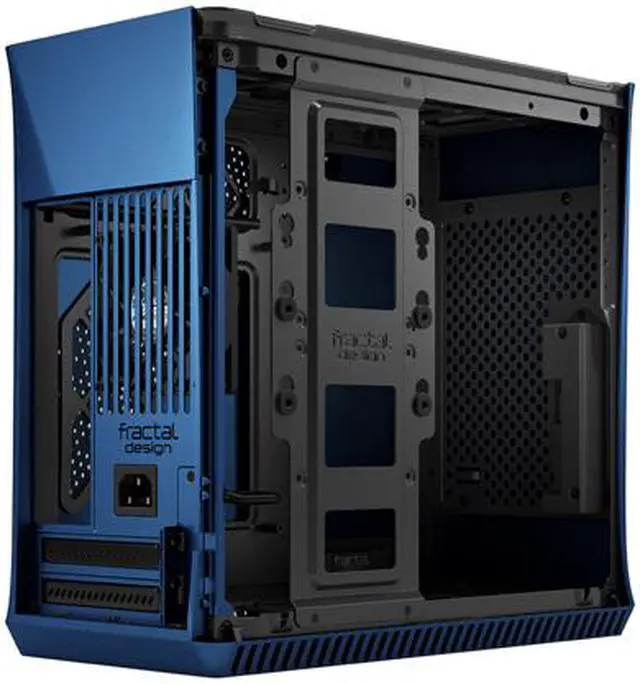 Alt view image 17 of 20 - Fractal Design Era ITX Cobalt Anodized Aluminum/Steel Mini-ITX Compact Modular Small Form Factor Computer Case with Dark Tint Tempered Glass Top Panel