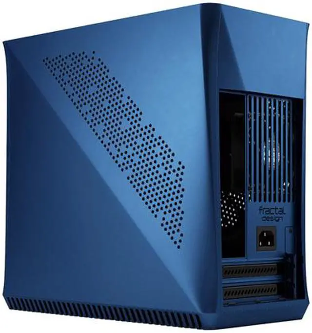 Alt view image 18 of 20 - Fractal Design Era ITX Cobalt Anodized Aluminum/Steel Mini-ITX Compact Modular Small Form Factor Computer Case with Dark Tint Tempered Glass Top Panel