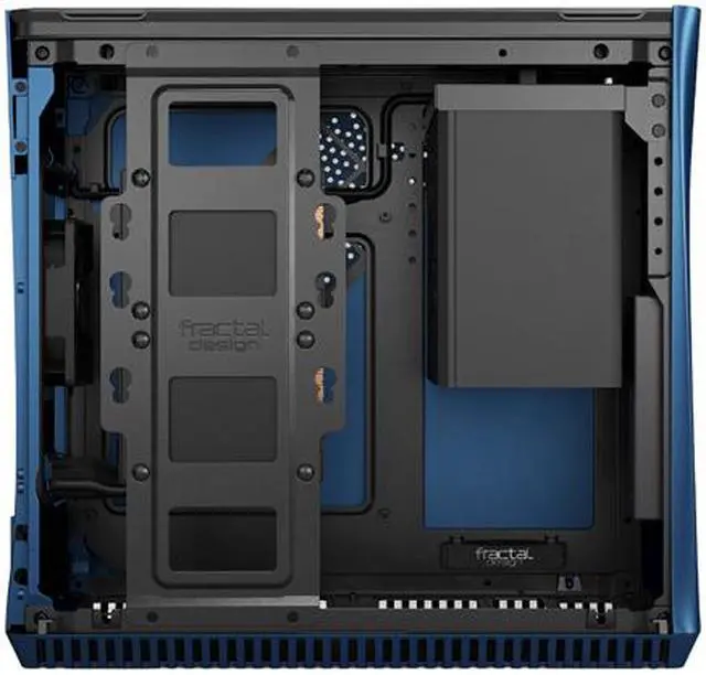 Alt view image 11 of 20 - Fractal Design Era ITX Cobalt Anodized Aluminum/Steel Mini-ITX Compact Modular Small Form Factor Computer Case with Dark Tint Tempered Glass Top Panel