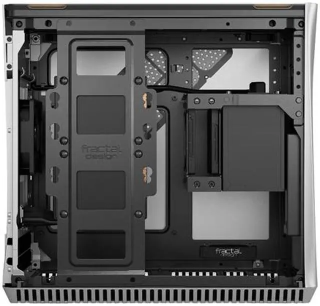 Alt view image 7 of 20 - Fractal Design Era ITX Silver Anodized Aluminum/Steel Mini-ITX Compact Modular Small Form Factor Computer Case with White Oak Top Panel