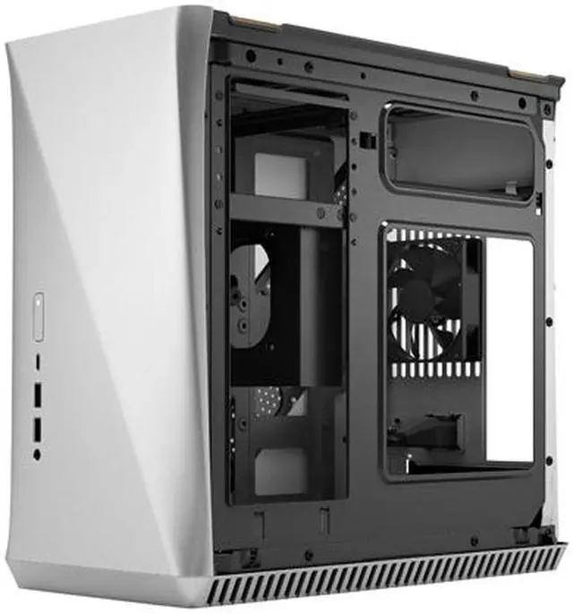 Alt view image 6 of 20 - Fractal Design Era ITX Silver Anodized Aluminum/Steel Mini-ITX Compact Modular Small Form Factor Computer Case with White Oak Top Panel