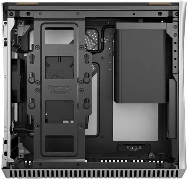 Alt view image 10 of 20 - Fractal Design Era ITX Silver Anodized Aluminum/Steel Mini-ITX Compact Modular Small Form Factor Computer Case with White Oak Top Panel