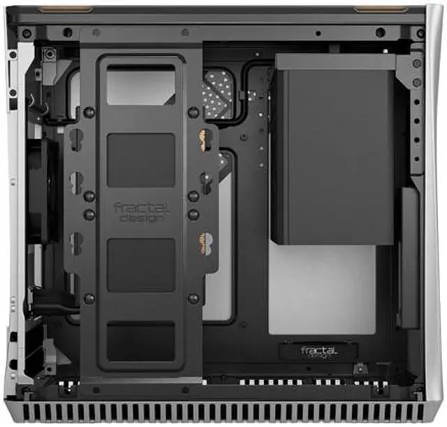 Alt view image 11 of 20 - Fractal Design Era ITX Silver Anodized Aluminum/Steel Mini-ITX Compact Modular Small Form Factor Computer Case with White Oak Top Panel