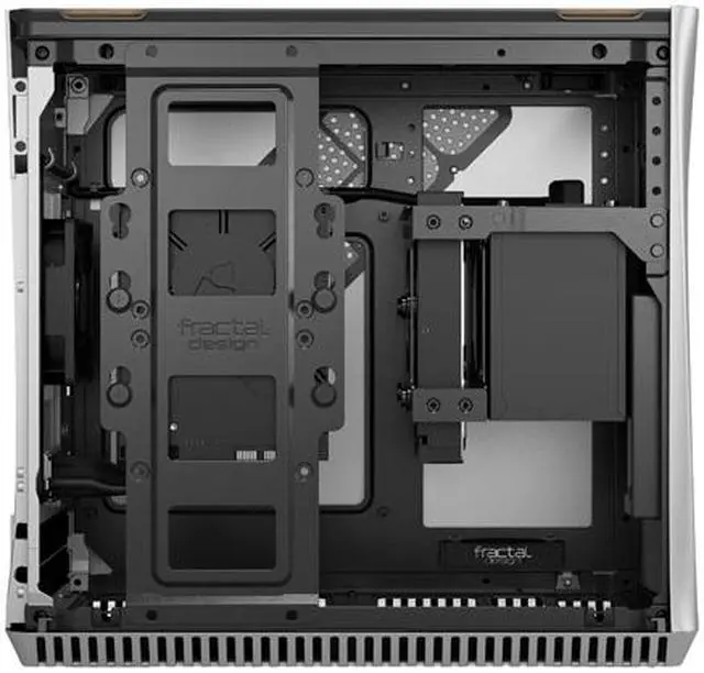 Alt view image 12 of 20 - Fractal Design Era ITX Silver Anodized Aluminum/Steel Mini-ITX Compact Modular Small Form Factor Computer Case with White Oak Top Panel