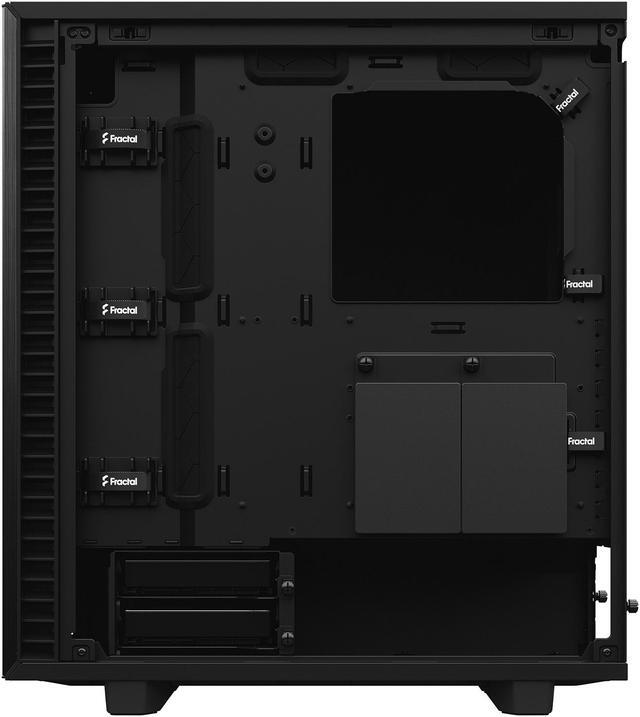 Alt view image 9 of 20 - Fractal Design Define 7 Compact Black Brushed Aluminum/Steel ATX Compact Silent Mid Tower Computer Case