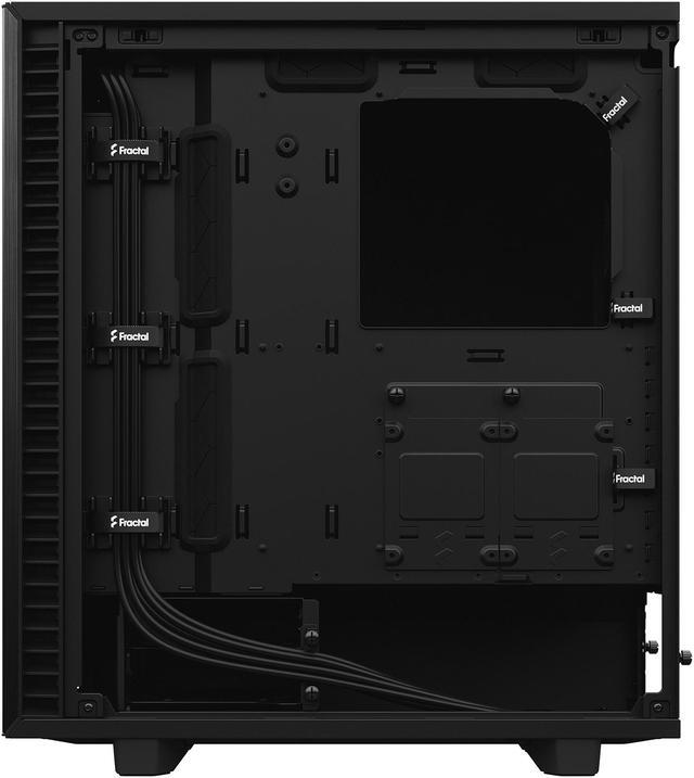 Alt view image 10 of 20 - Fractal Design Define 7 Compact Black Brushed Aluminum/Steel ATX Compact Silent Mid Tower Computer Case
