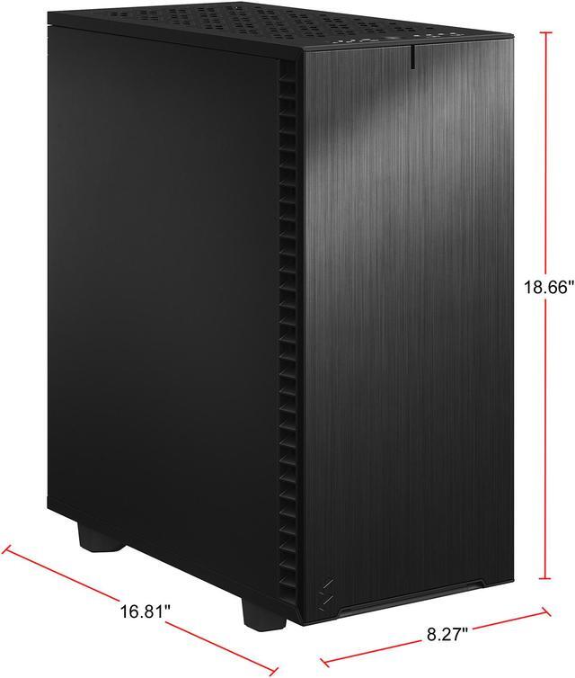 Alt view image 13 of 20 - Fractal Design Define 7 Compact Black Brushed Aluminum/Steel ATX Compact Silent Mid Tower Computer Case