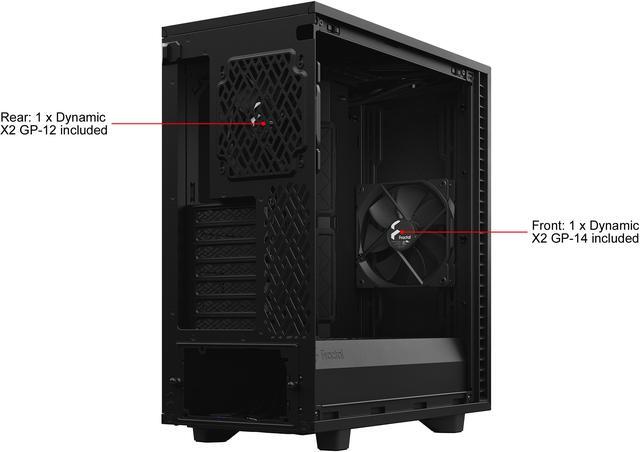 Alt view image 20 of 20 - Fractal Design Define 7 Compact Black Brushed Aluminum/Steel ATX Compact Silent Mid Tower Computer Case