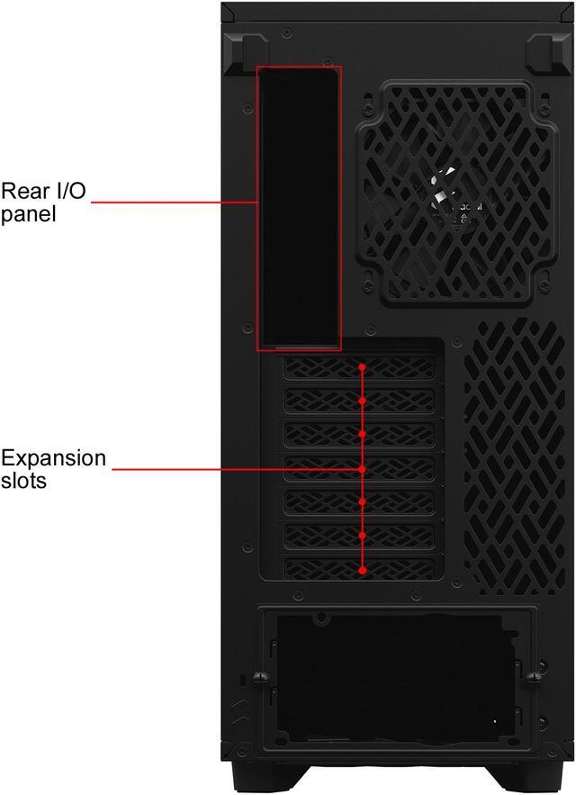 Alt view image 21 of 20 - Fractal Design Define 7 Compact Black Brushed Aluminum/Steel ATX Compact Silent Mid Tower Computer Case