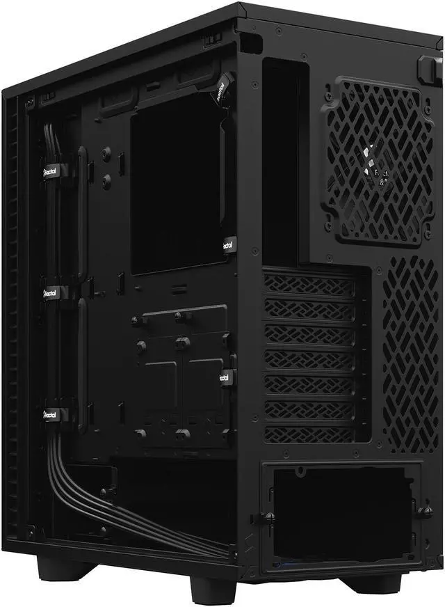 Alt view image 19 of 20 - Fractal Design Define 7 Compact Black Brushed Aluminum/Steel ATX Compact Silent Dark Tinted Tempered Glass Window Mid Tower Computer Case