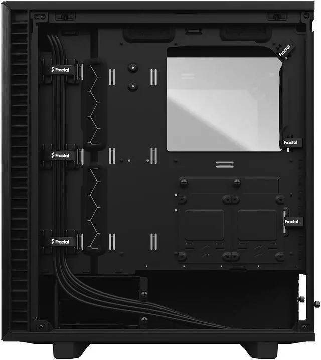 Alt view image 10 of 20 - Fractal Design Define 7 Compact Black Brushed Aluminum/Steel ATX Compact Silent Dark Tinted Tempered Glass Window Mid Tower Computer Case
