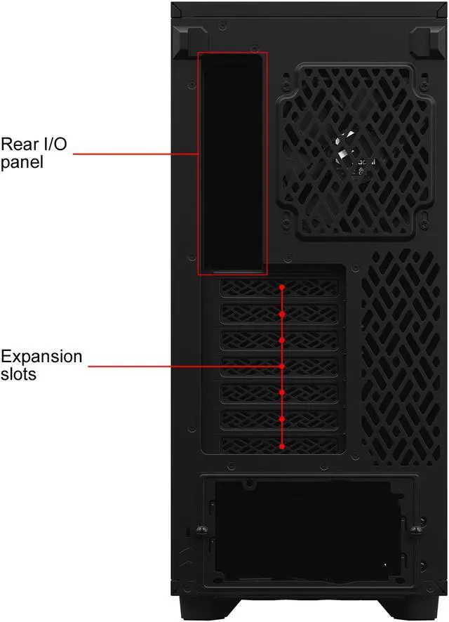 Alt view image 20 of 20 - Fractal Design Define 7 Compact Black Brushed Aluminum/Steel ATX Compact Silent Dark Tinted Tempered Glass Window Mid Tower Computer Case