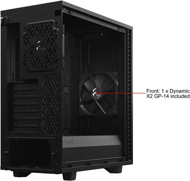 Open Box: Fractal Design Define 7 Compact Black Brushed Aluminum/Steel ...