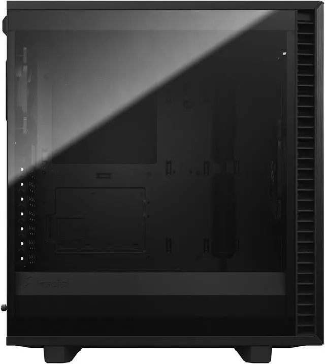 Alt view image 8 of 20 - Fractal Design Define 7 Compact Black Brushed Aluminum/Steel ATX Compact Silent Tempered Glass Window Mid Tower Computer Case