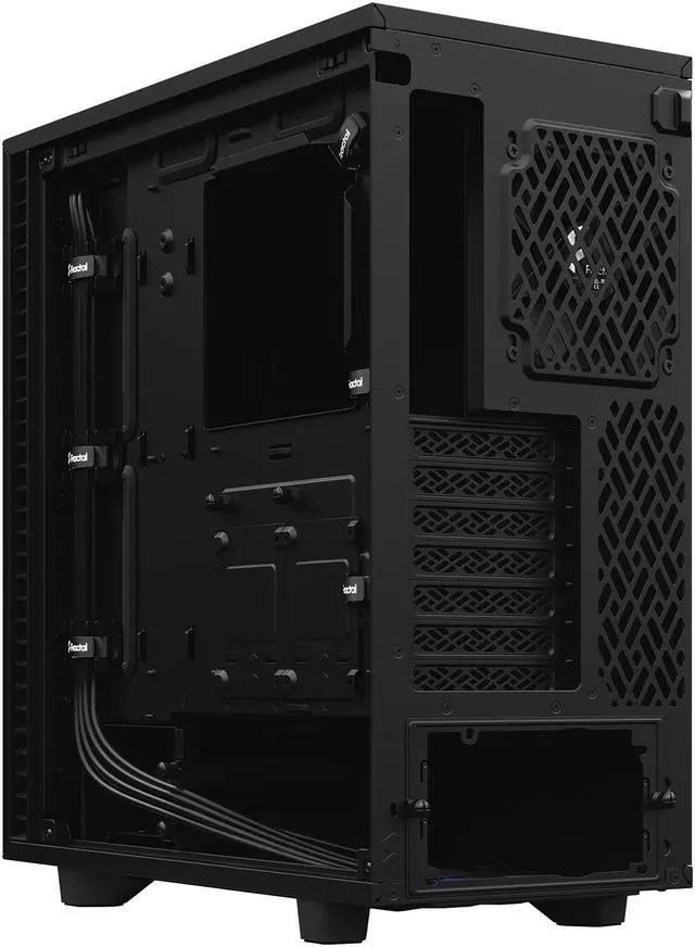 Alt view image 19 of 20 - Fractal Design Define 7 Compact Black Brushed Aluminum/Steel ATX Compact Silent Tempered Glass Window Mid Tower Computer Case