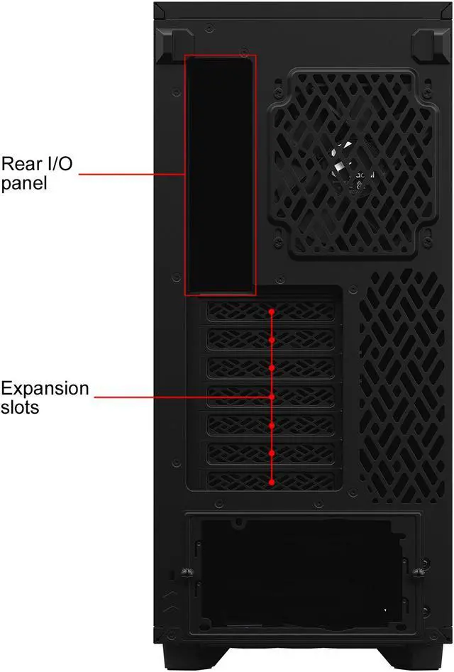Alt view image 20 of 20 - Fractal Design Define 7 Compact Black Brushed Aluminum/Steel ATX Compact Silent Tempered Glass Window Mid Tower Computer Case