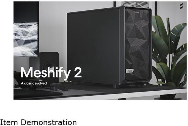 Alt view image 10 of 19 - Fractal Design Meshify 2 Black ATX Flexible Mid Tower Computer Case