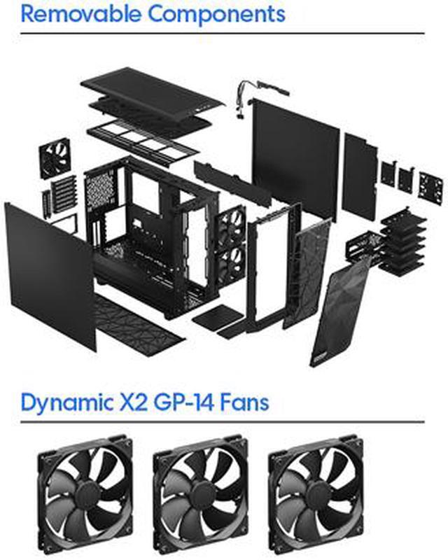 Alt view image 18 of 19 - Fractal Design Meshify 2 Black ATX Flexible Mid Tower Computer Case