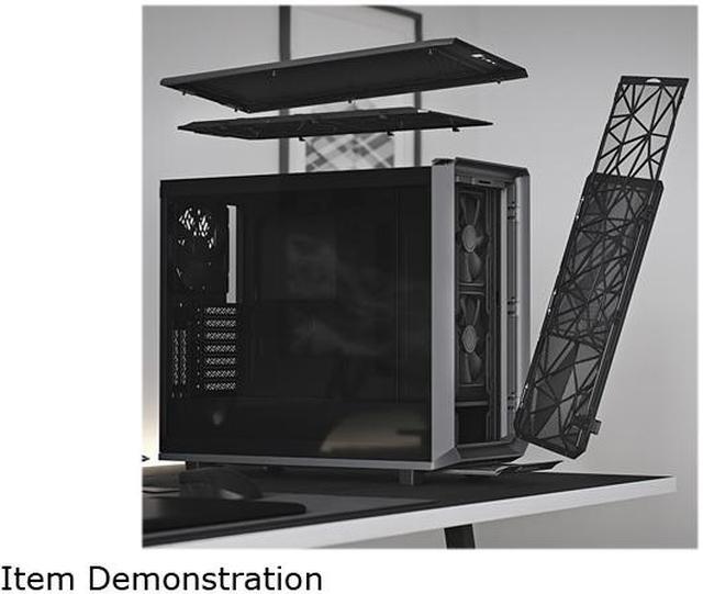 Alt view image 9 of 19 - Fractal Design Meshify 2 Black ATX Flexible Mid Tower Computer Case