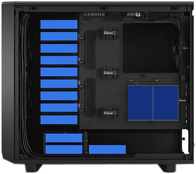 Alt view image 4 of 19 - Fractal Design Meshify 2 Black ATX Flexible Mid Tower Computer Case