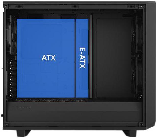 Alt view image 6 of 20 - Fractal Design Meshify 2 Black ATX Flexible Light Tinted Tempered Glass Window Mid Tower Computer Case