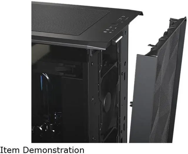 Alt view image 9 of 16 - Fractal Design Meshify 2 XL Black ATX Flexible Dark Tinted Tempered Glass Window Full Tower Computer Case