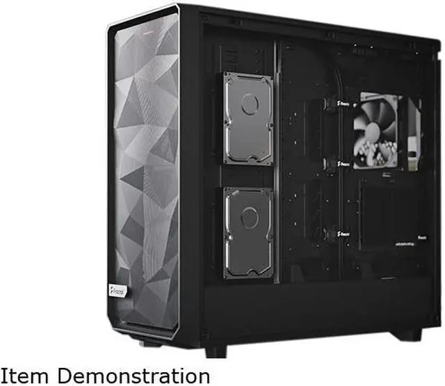 Alt view image 4 of 15 - Fractal Design Meshify 2 XL Black ATX Flexible Light Tinted Tempered Glass Window Full Tower Computer Case