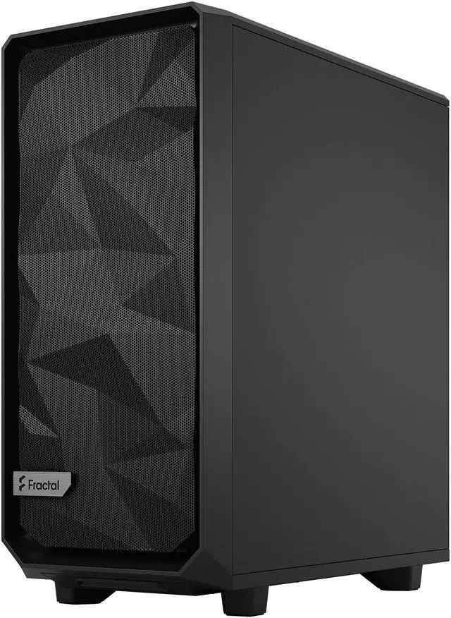 Alt view image 4 of 18 - Fractal Design Meshify 2 Compact Black ATX Flexible High-Airflow Dark Tinted Tempered Glass Window Mid Tower Computer Case