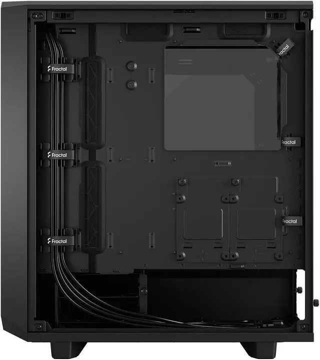 Alt view image 10 of 18 - Fractal Design Meshify 2 Compact Black ATX Flexible High-Airflow Light Tinted Tempered Glass Window Mid Tower Computer Case