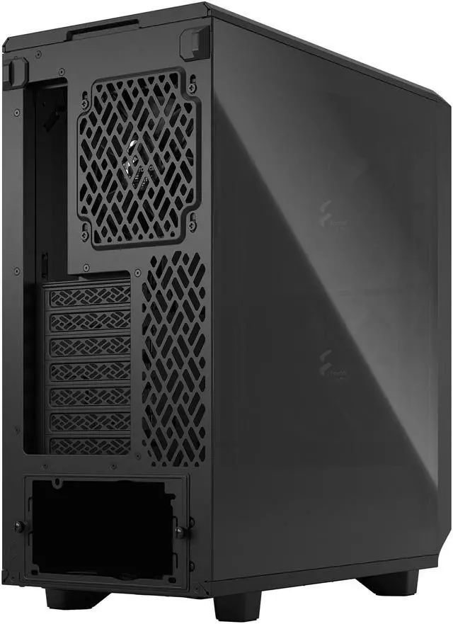 Alt view image 19 of 18 - Fractal Design Meshify 2 Compact Black ATX Flexible High-Airflow Light Tinted Tempered Glass Window Mid Tower Computer Case
