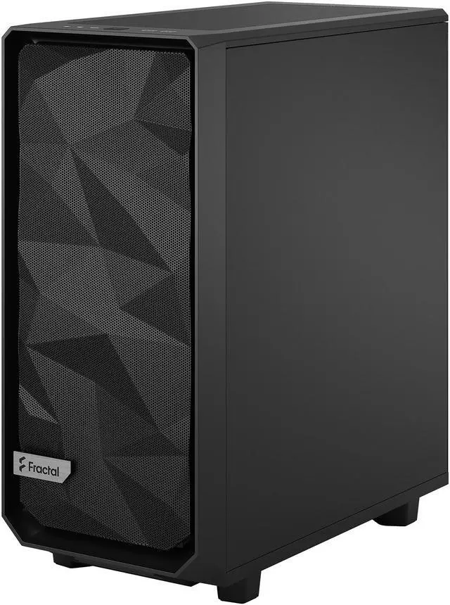 Alt view image 6 of 18 - Fractal Design Meshify 2 Compact Black ATX Flexible High-Airflow Light Tinted Tempered Glass Window Mid Tower Computer Case