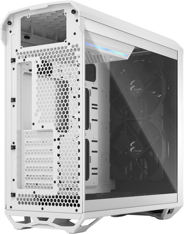 Alt view image 18 of 20 - Fractal Design Torrent White E-ATX Tempered Glass Window High-Airflow Mid Tower Computer Case