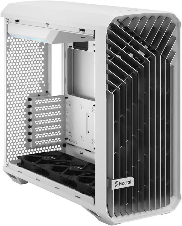 Alt view image 13 of 20 - Fractal Design Torrent White E-ATX Tempered Glass Window High-Airflow Mid Tower Computer Case