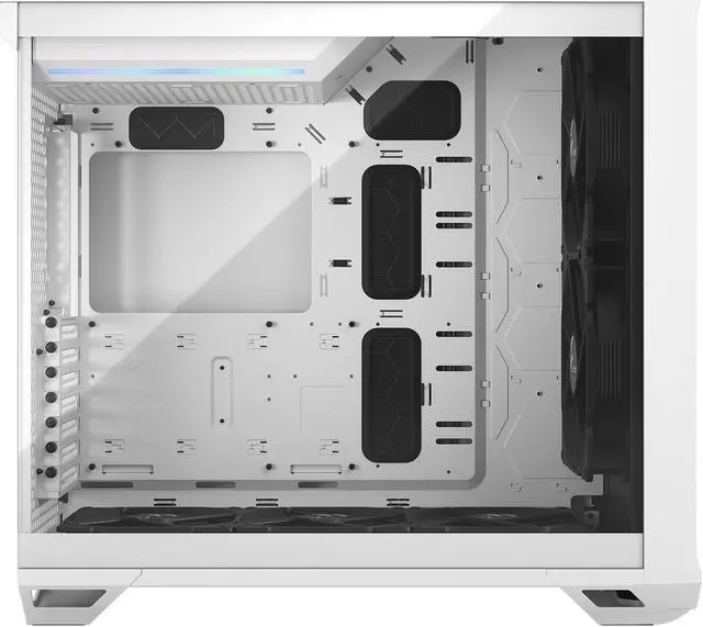 Alt view image 8 of 20 - Fractal Design Torrent White E-ATX Tempered Glass Window High-Airflow Mid Tower Computer Case