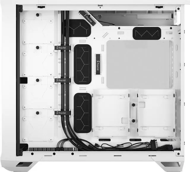 Alt view image 11 of 20 - Fractal Design Torrent White E-ATX Tempered Glass Window High-Airflow Mid Tower Computer Case