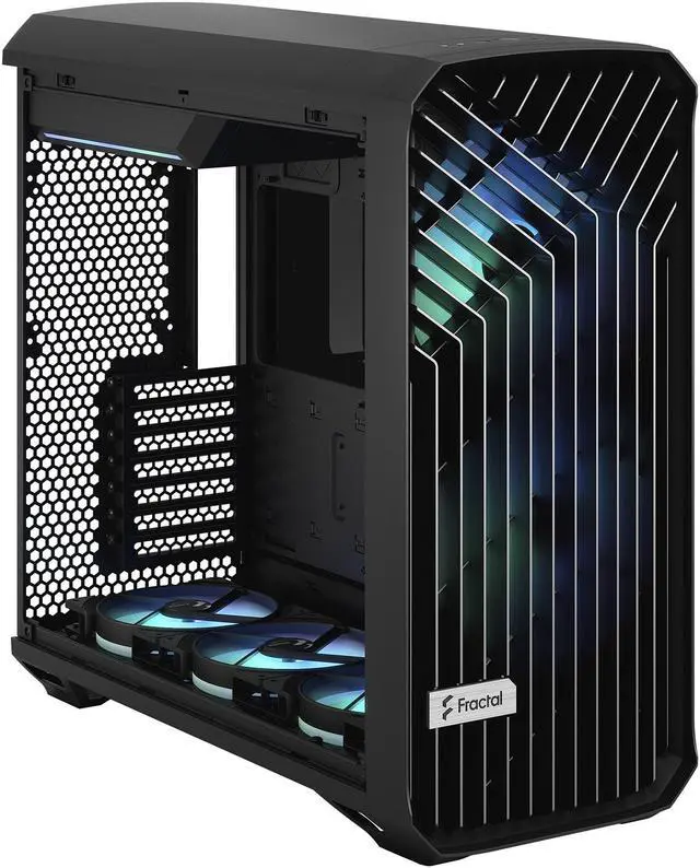 Alt view image 13 of 20 - Fractal Design Torrent RGB Black E-ATX Tempered Glass Window High-Airflow Mid Tower Computer Case