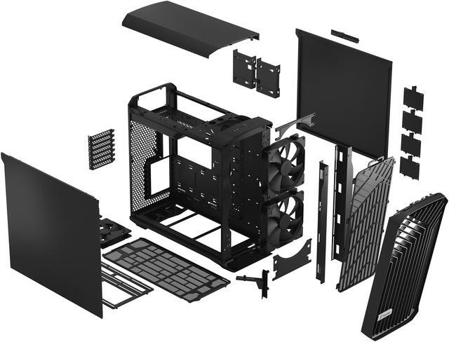 Alt view image 17 of 20 - Fractal Design Torrent E-ATX Black Solid High-Airflow Mid Tower Computer Case
