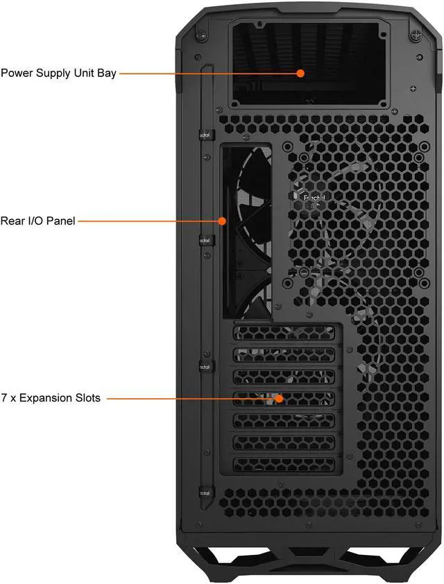 Alt view image 21 of 20 - Fractal Design Torrent E-ATX Black Solid High-Airflow Mid Tower Computer Case