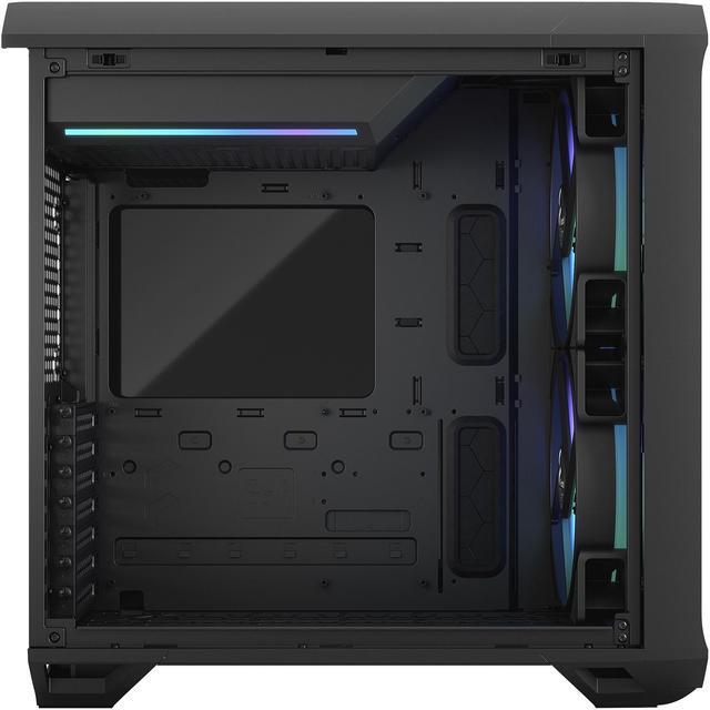 Alt view image 8 of 20 - Fractal Design Torrent Compact RGB Black TG Light Tempered Glass High-Airflow ATX Computer Case