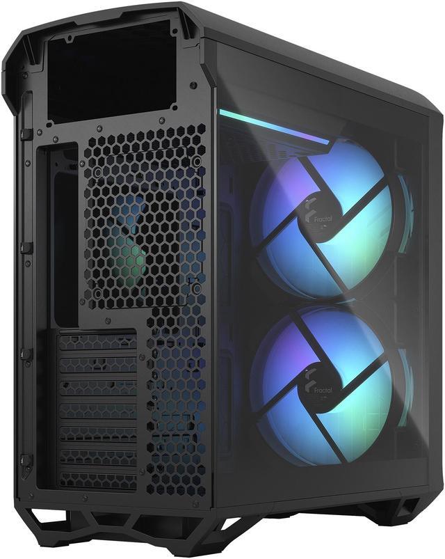 Alt view image 17 of 20 - Fractal Design Torrent Compact RGB Black TG Light Tempered Glass High-Airflow ATX Computer Case