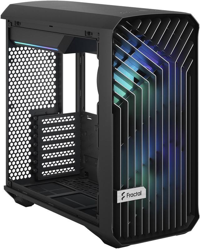 Alt view image 13 of 20 - Fractal Design Torrent Compact RGB Black TG Light Tempered Glass High-Airflow ATX Computer Case