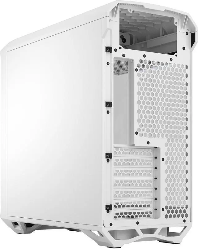 Alt view image 17 of 19 - Fractal Design Torrent Compact White Steel / Tempered Glass ATX Mid Tower Computer Case ATX Power Supply