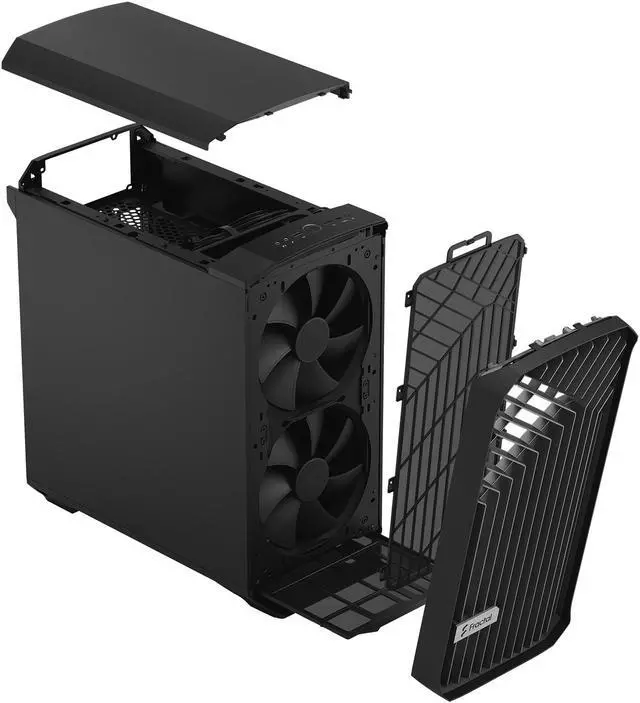 Alt view image 14 of 20 - Fractal Design Torrent Compact Black Steel ATX Mid Tower Computer Case ATX Power Supply