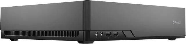 Main image of Fractal Design Node 202 Black Mini-ITX Slim Profile Compact Small Form Factor Computer Case with PCIE 3.0 Riser Card and Anode SFX Bronze 450w PSU