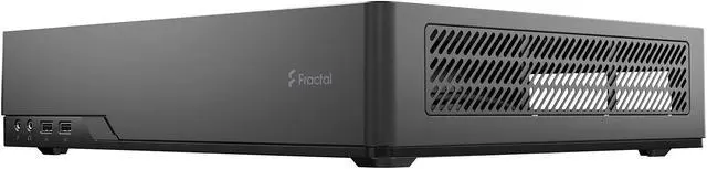 Alt view image 3 of 13 - Fractal Design Node 202 Black Mini-ITX Slim Profile Compact Small Form Factor Computer Case with PCIE 3.0 Riser Card and Anode SFX Bronze 450w PSU