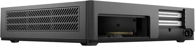 Alt view image 4 of 13 - Fractal Design Node 202 Black Mini-ITX Slim Profile Compact Small Form Factor Computer Case with PCIE 3.0 Riser Card and Anode SFX Bronze 450w PSU