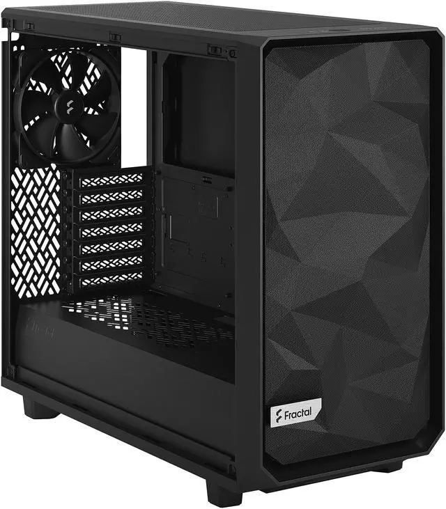 Alt view image 12 of 17 - Fractal Design Meshify 2 Lite Black TG Light Tinted Tempered Glass Window ATX Mid Tower Computer Case