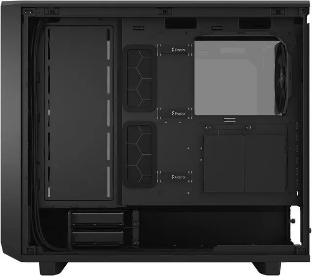 Alt view image 10 of 17 - Fractal Design Meshify 2 Lite Black TG Light Tinted Tempered Glass Window ATX Mid Tower Computer Case