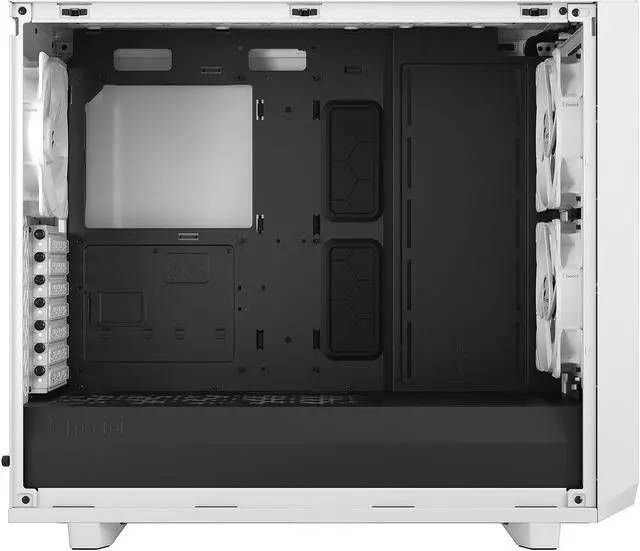 Alt view image 7 of 17 - Fractal Design Meshify 2 Lite White TG Clear Tinted Tempered Glass Window ATX Mid Tower Computer Case